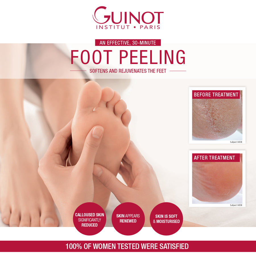Foot Peeling Treatment + Polish (35 mins)